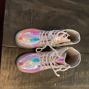 Kids Metalic Boots Girls